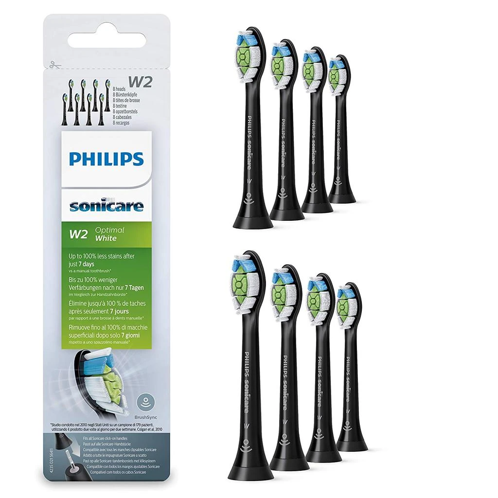 商品Philips|Philips飞利浦  钻石靓白替换刷头HX6068/13 - 8支装,价格¥726,第1张图片