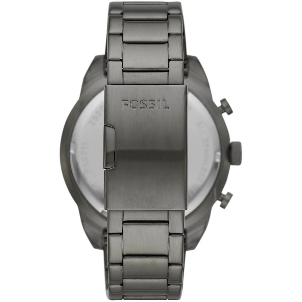 商品Fossil|Men's Chronograph Bronson Smoke Gray Stainless Steel Bracelet Watch 50mm,价格¥1234,第3张图片详细描述