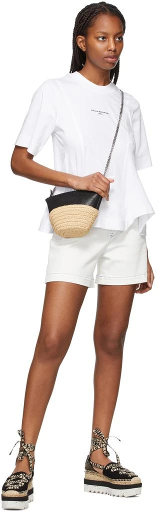 商品Stella McCartney|White Drape Logo T-Shirt,价格¥1079,第4张图片详细描述
