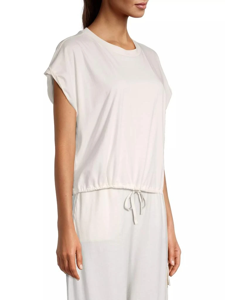 商品Skin|Caylie Cotton Drawstring Top,价格¥268,第4张图片详细描述
