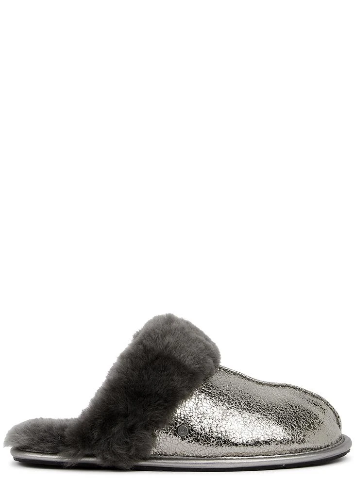 商品UGG|Scuffette II gunmetal leather slippers,价格¥927,第1张图片