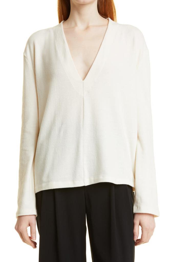 商品Vince|Deep V-Neck Cotton Blend Sweater,价格¥592,第1张图片