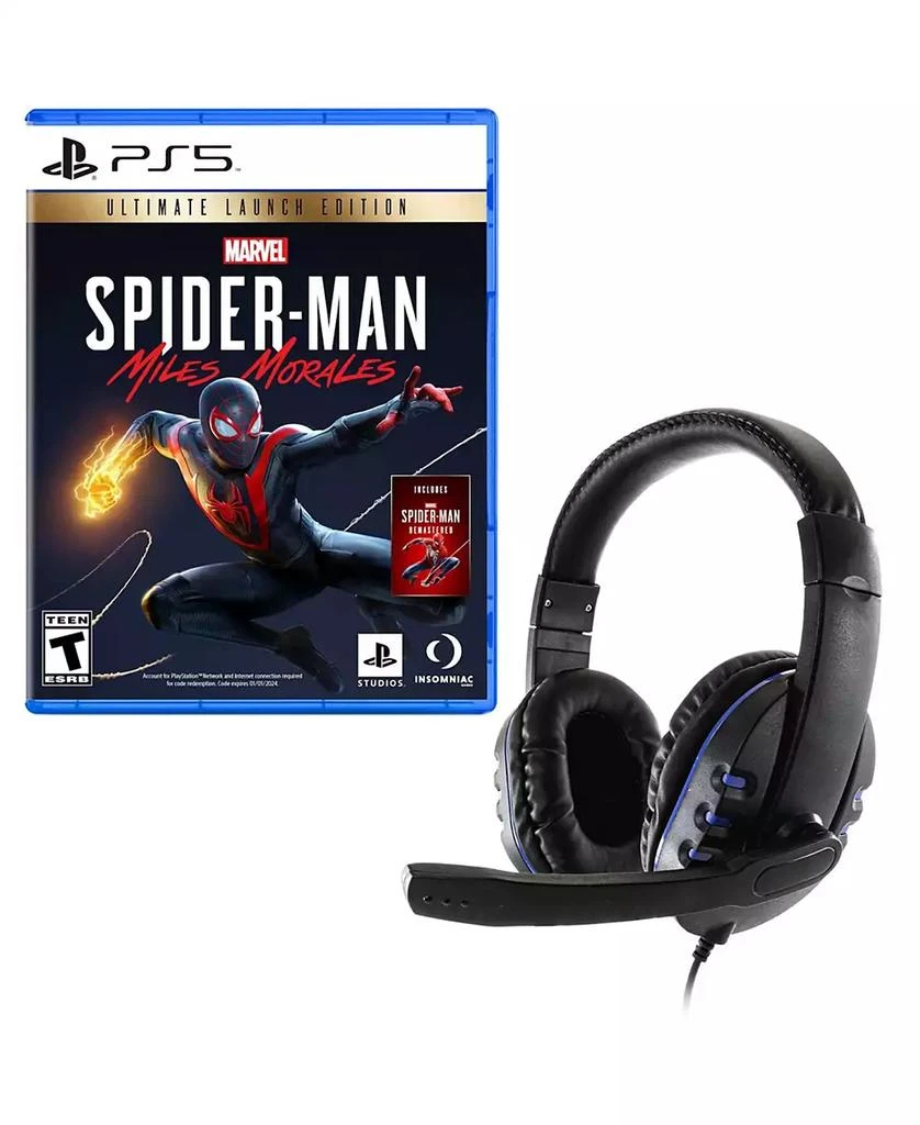 商品Playstation|Miles Morrales: Ultimate Edition Game with Universal Headset for 5,价格¥636,第1张图片