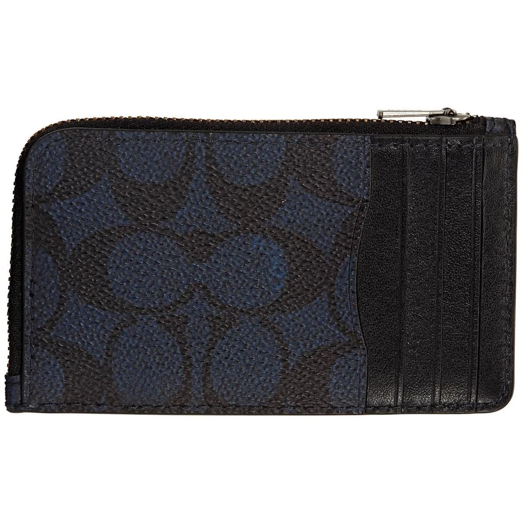 商品Coach|Midnight L-zip Card Case In Signature Canvas,价格¥457,第3张图片详细描述