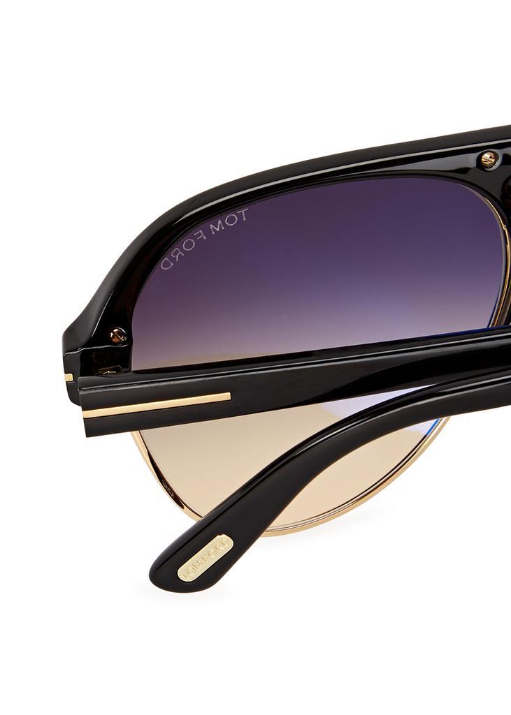 商品Tom Ford|Marshall black aviator-style sunglasses,价格¥2706,第5张图片详细描述
