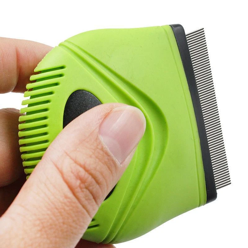 商品Pet Life|'Grazer' Handheld Travel Grooming Cat and Dog Flea and Tick Comb,价格¥88,第2张图片详细描述