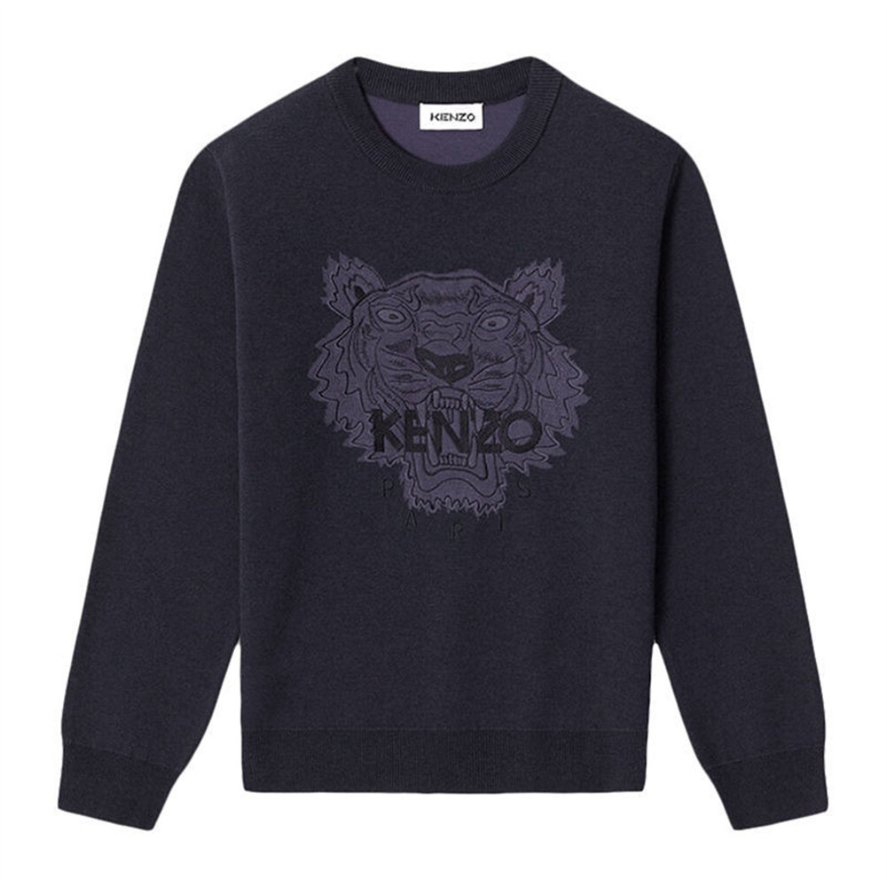 KENZO 女士深蓝色棉卫衣 FB52PU5843XA-76商品第2张图片规格展示