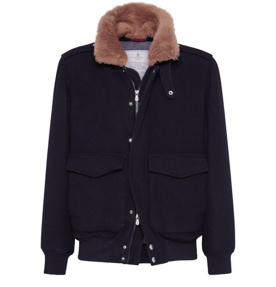 商品Brunello Cucinelli|绗缝飞行员夹克,价格¥65669,第1张图片