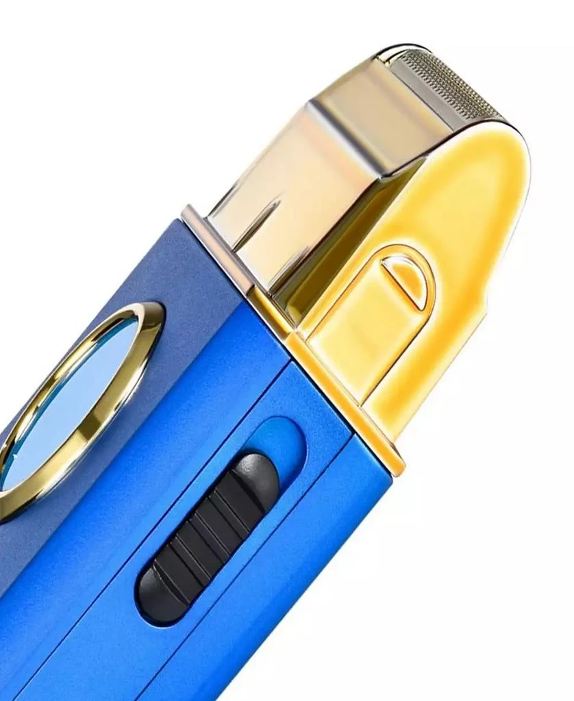 商品StyleCraft Professional|Uno Travel Sized Single USB Rechargeable Mens Foil Shaver with Cap - Blue,价格¥410,第3张图片详细描述