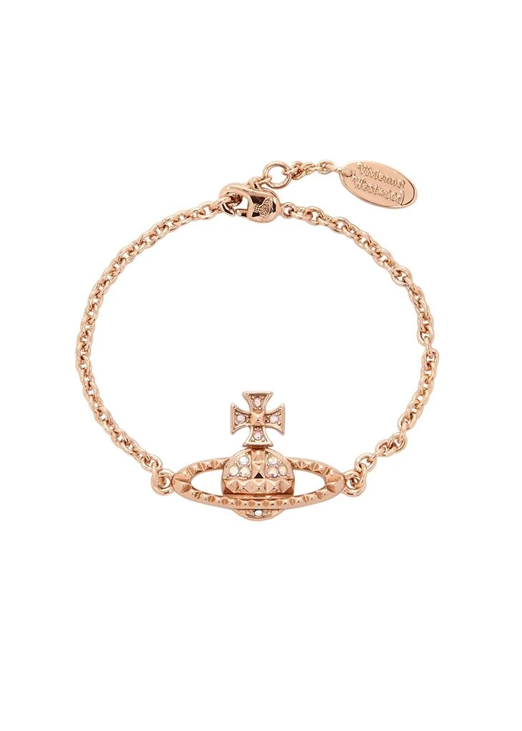 商品Vivienne Westwood|Mayfair Bas relief rose gold-tone bracelet,价格¥755,第1张图片