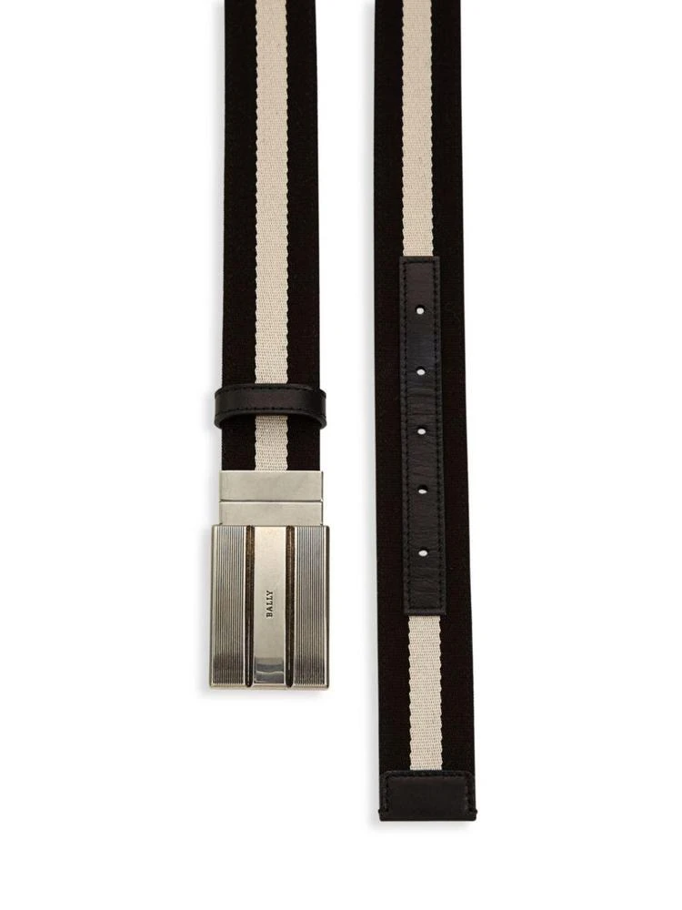 商品Bally|Canvas Leather Belt,价格¥1554,第3张图片详细描述