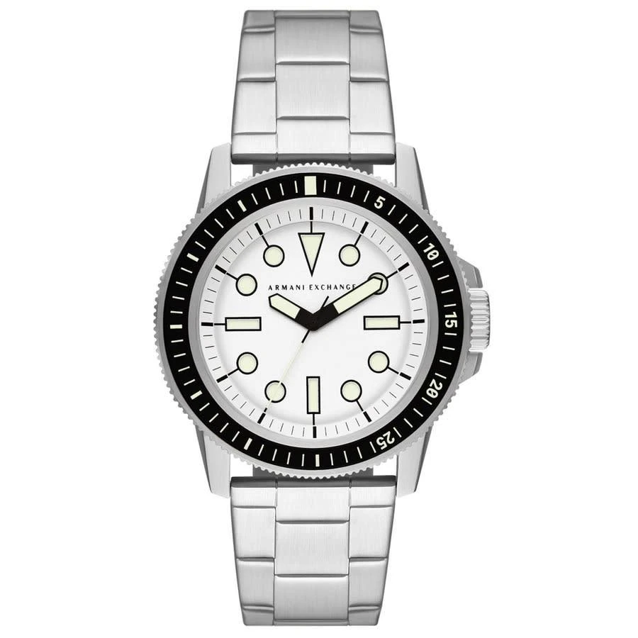 商品Armani Exchange|Classic Quartz White Dial Men's Watch AX1853,价格¥994,第1张图片