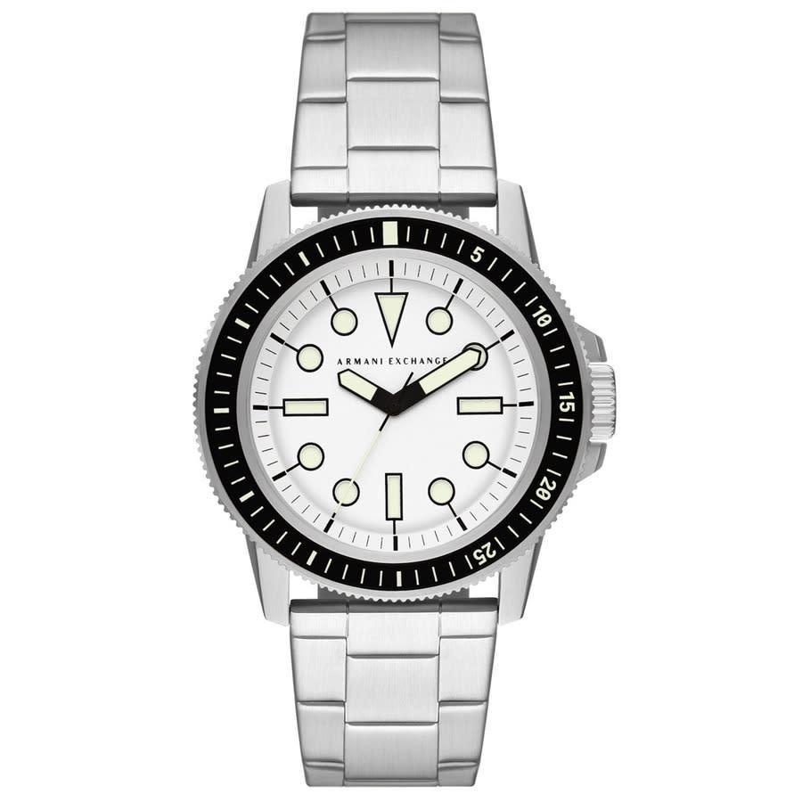 商品Armani Exchange|Classic Quartz White Dial Mens Watch AX1853,价格¥992,第1张图片