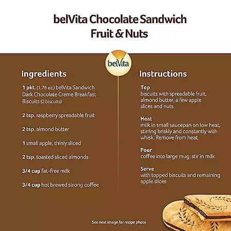 belVita Dark Chocolate Creme Breakfast Biscuits 25 pk. 商品