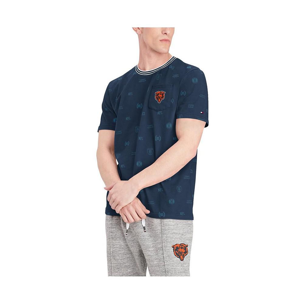 Men's Navy Chicago Bears Essential Pocket T-shirt商品第5张图片规格展示