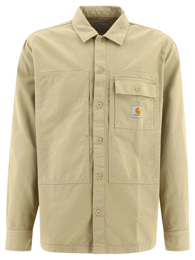 商品Carhartt WIP|Carhartt WIP Logo Patch Long Sleeved Shirt Jacket,价格¥946,第1张图片