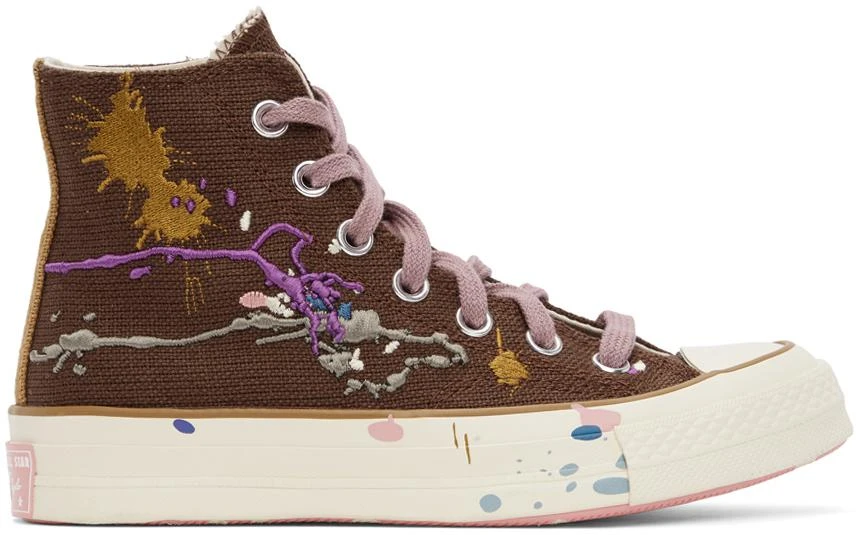 商品Converse|Brown Bandulu Edition Chuck 70 High Sneakers,价格¥903,第1张图片