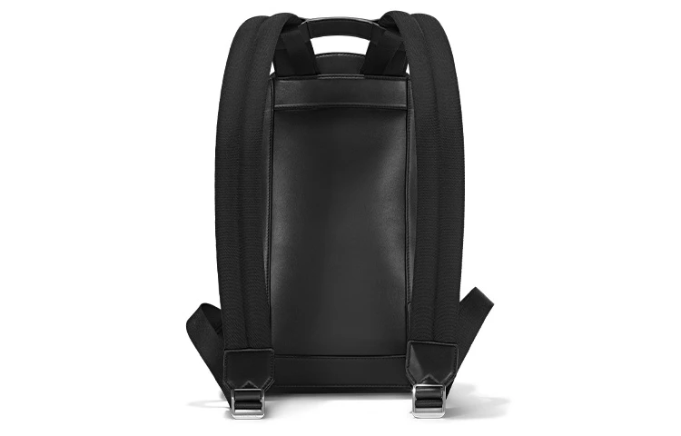 商品[国内直发] MontBlanc|万宝龙 Logo徽标拉链开合 粒面小牛皮 背包双肩包 迷你 男款 黑色,价格¥6618,第5张图片详细描述