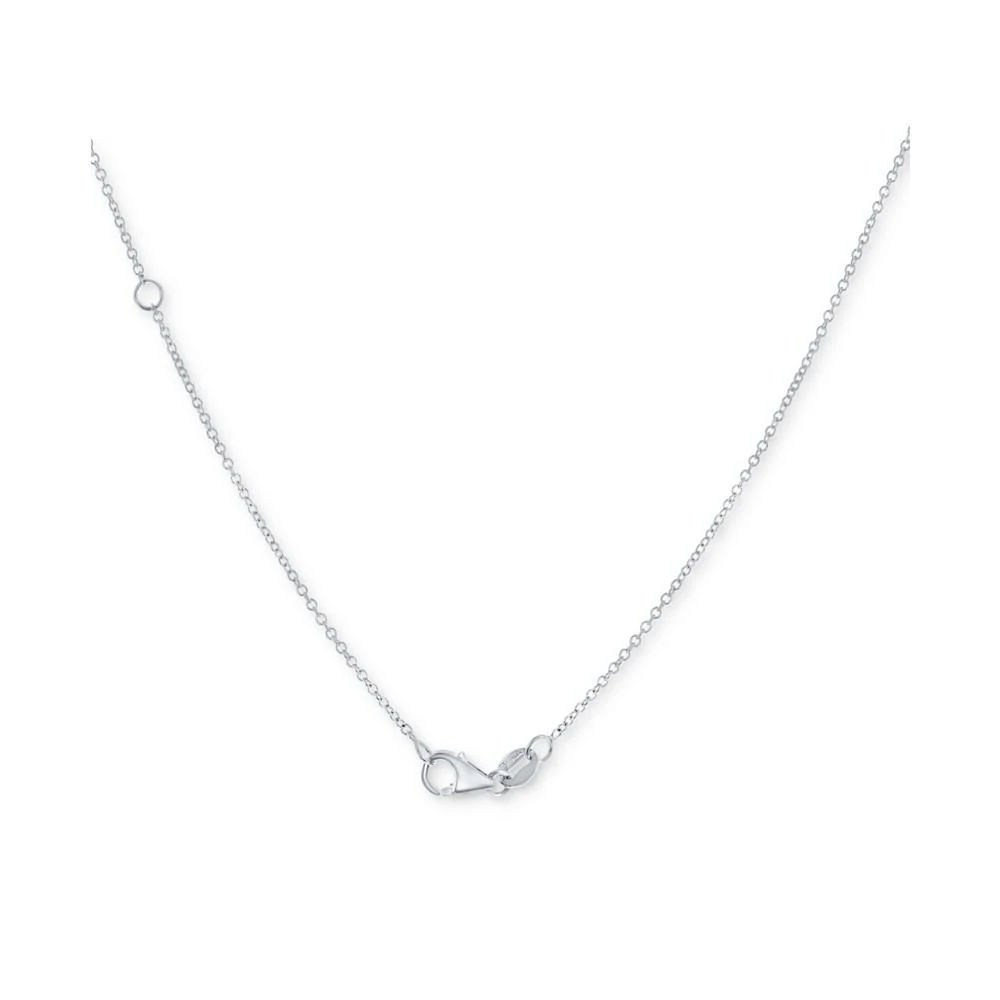 商品Macy's|Diamond Cross Pendant Necklace (1/3 ct. t.w.) in 14k White Gold, 16" + 2" Extender,价格¥12802,第4张图片详细描述