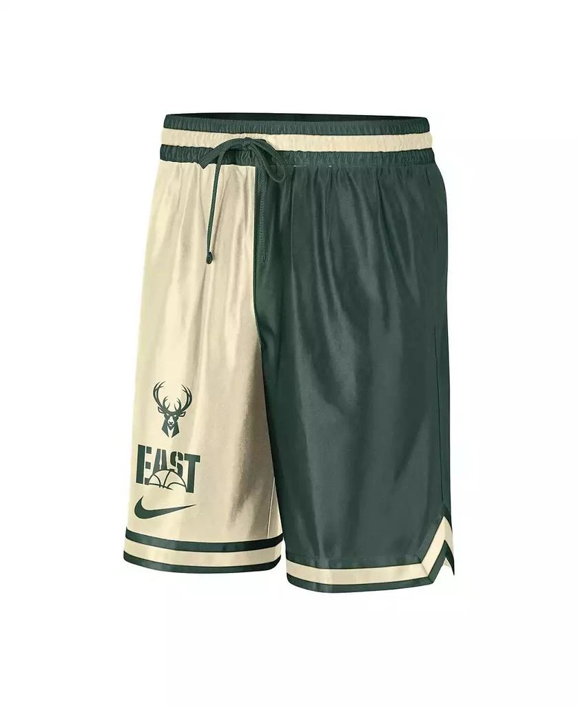 商品NIKE|Men's Hunter Green, Cream Milwaukee Bucks Courtside Versus Force Split DNA Performance Shorts,价格¥454,第2张图片详细描述