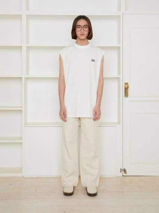 商品INSTANTFUNK|Ms Logo Sleeveless_White,价格¥635,第2张图片详细描述