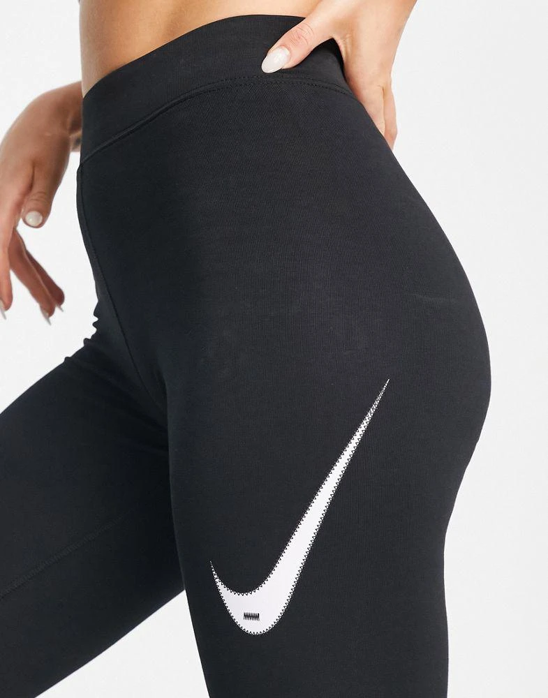 商品NIKE|Nike Swoosh high rise leggings in black,价格¥253,第3张图片详细描述