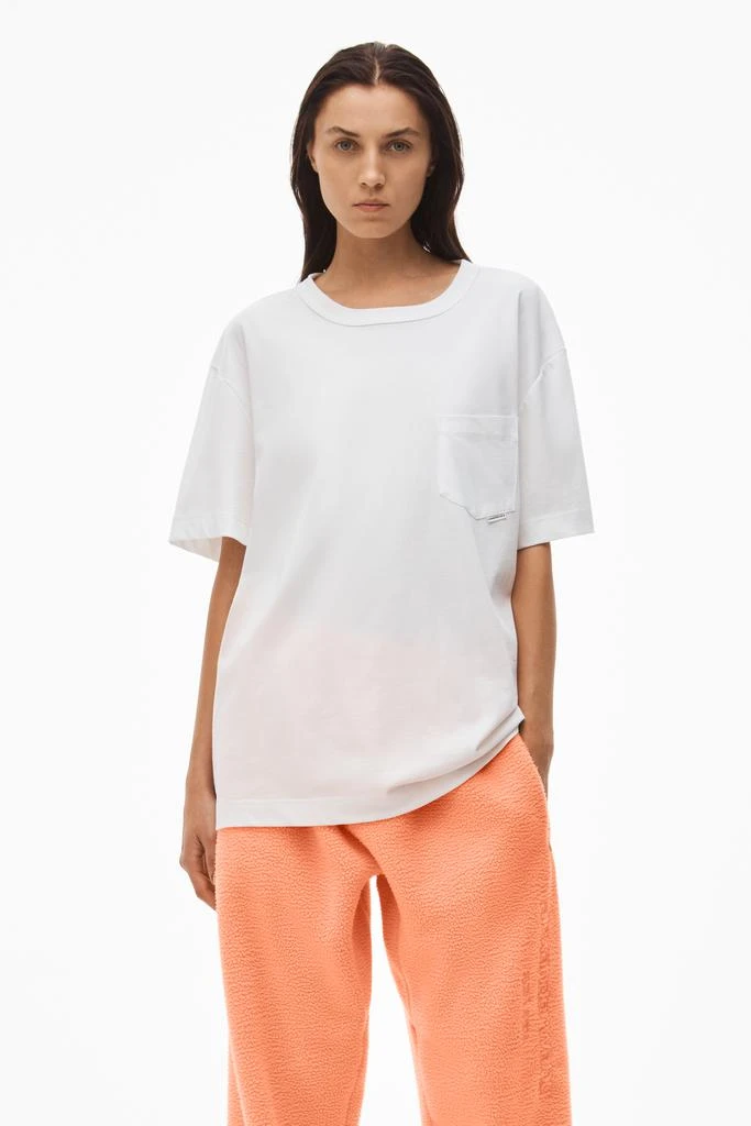 商品Alexander Wang|POCKET TEE IN HIGH TWIST JERSEY,价格¥713,第2张图片详细描述