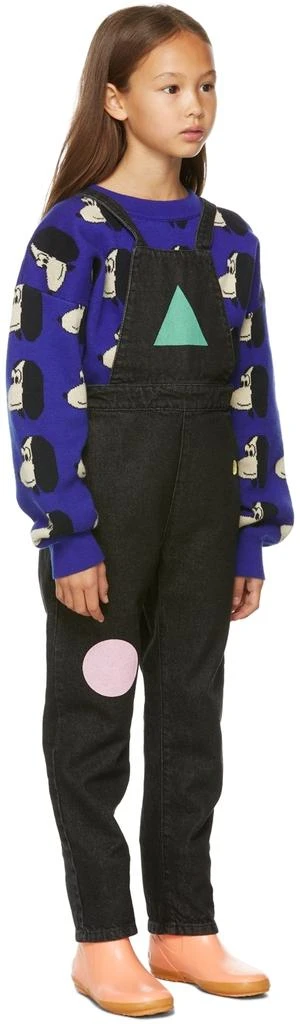 商品BOBO CHOSES|Kids Black Denim Geometric Overalls,价格¥321,第3张图片详细描述