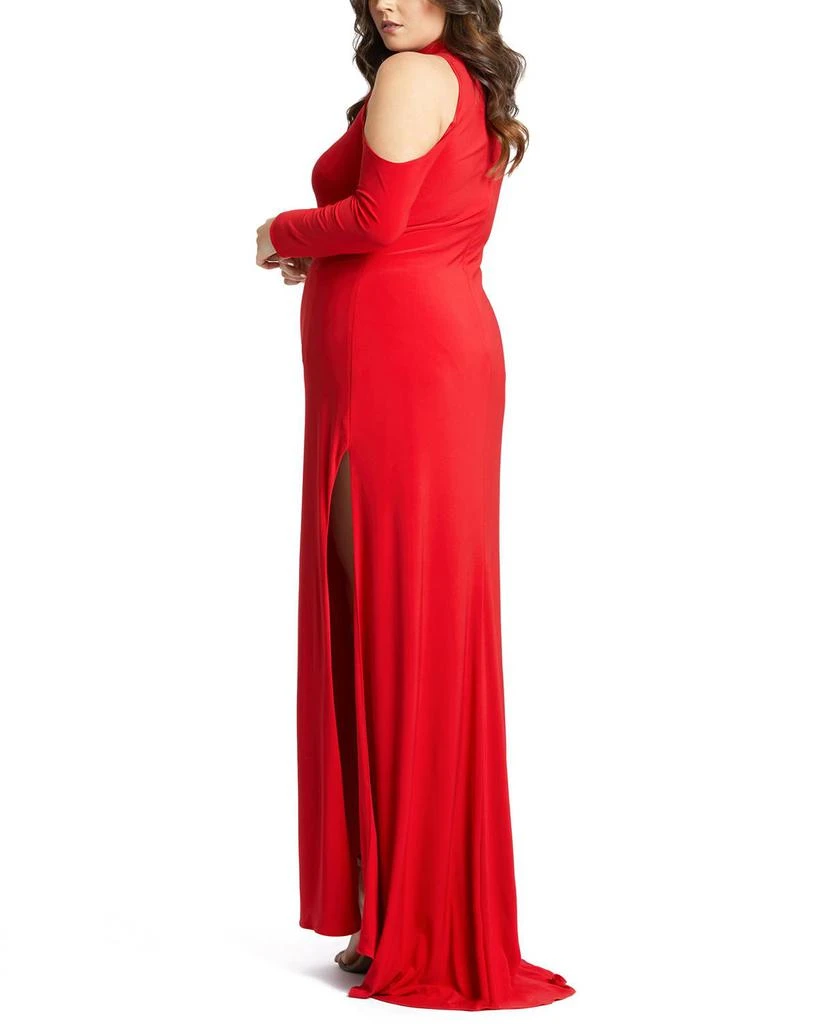 商品Fabulouss By Mac Duggal|Long Sleeve Jersey Knot Bodycon Gown,价格¥3006,第2张图片详细描述
