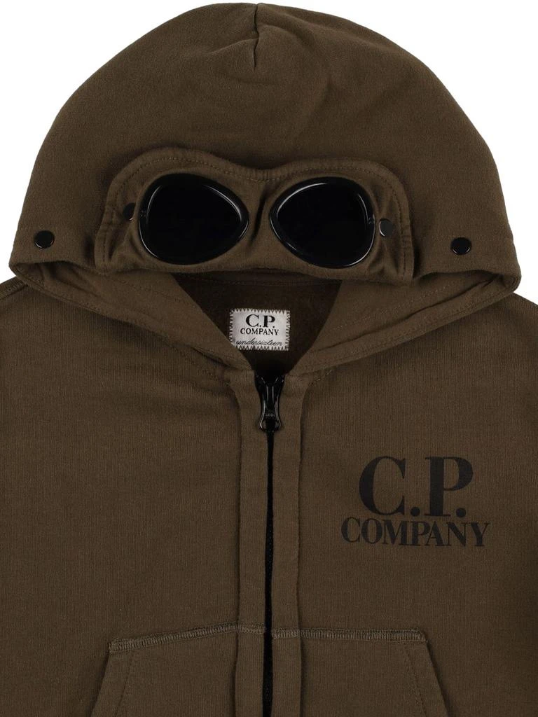 商品C.P. Company|Cotton Zip-up Hoodie W/goggles,价格¥939,第1张图片详细描述