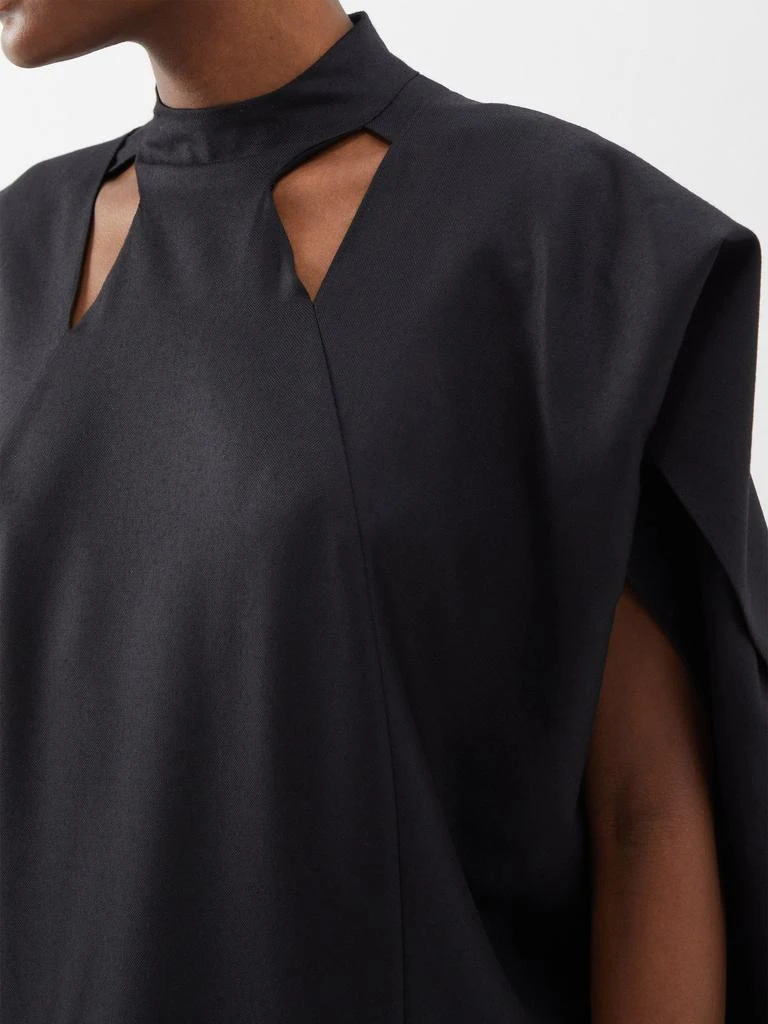 商品The Row|Andromeda draped wool-canvas gown,价格¥6366,第4张图片详细描述