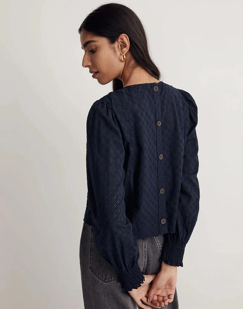 商品Madewell|Eyelet Button-Back Top,价格¥473,第3张图片详细描述