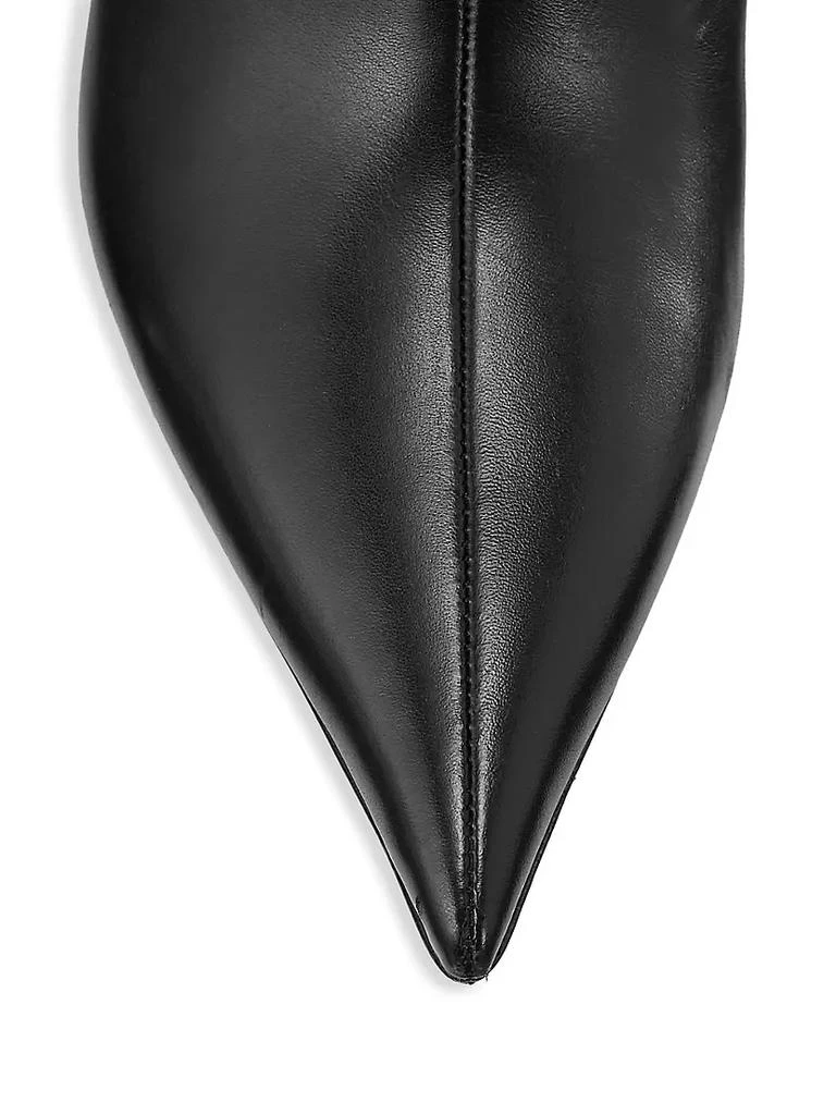 商品Alexander Wang|Delphine 105MM Leather Silicone Logo Tall Boots,价格¥8819,第4张图片详细描述