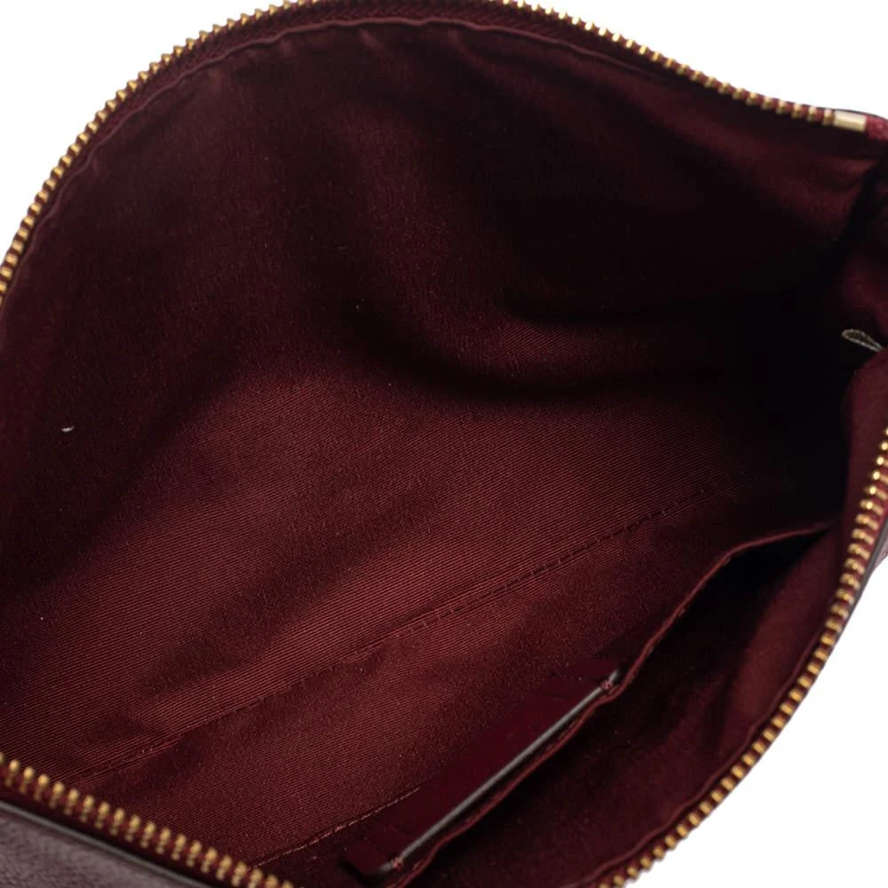 Coach Burgundy Leather Chain Baguette Bag 商品