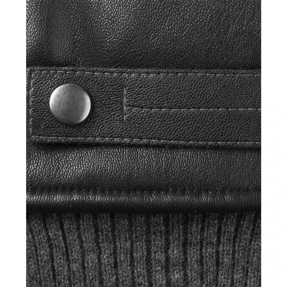 商品Isotoner Signature|Men's Insulated Faux-Leather Touchscreen Gloves,价格¥283,第3张图片详细描述