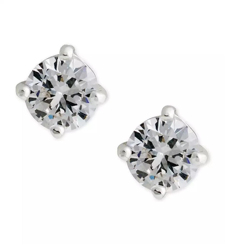 商品Ralph Lauren|Silver-Tone Cubic Zirconia Stud Earrings,价格¥189,第1张图片