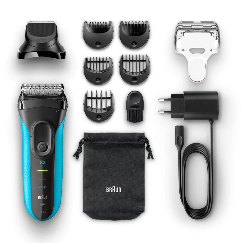 Braun Series 3 ProSkin 3010BT Electric Shaver, Blue 商品