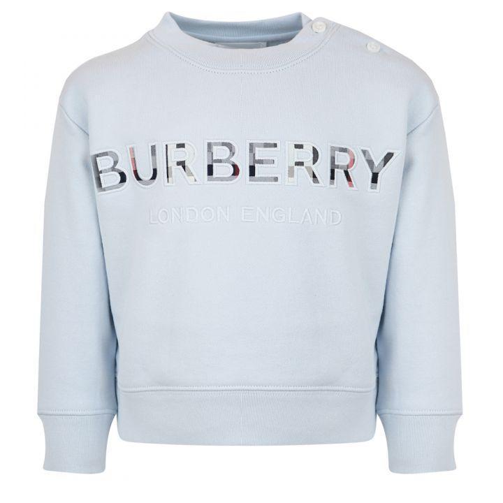 商品Burberry|Blue Mini Eugene Sweatshirt,价格¥1196,第1张图片