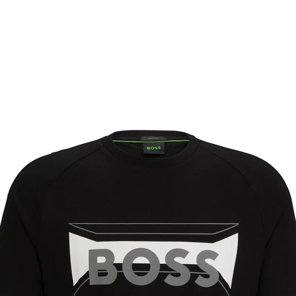 商品[国内直发] Hugo Boss|Logo字母印花圆领套头短袖T恤 男款 黑色,价格¥569,第5张图片详细描述