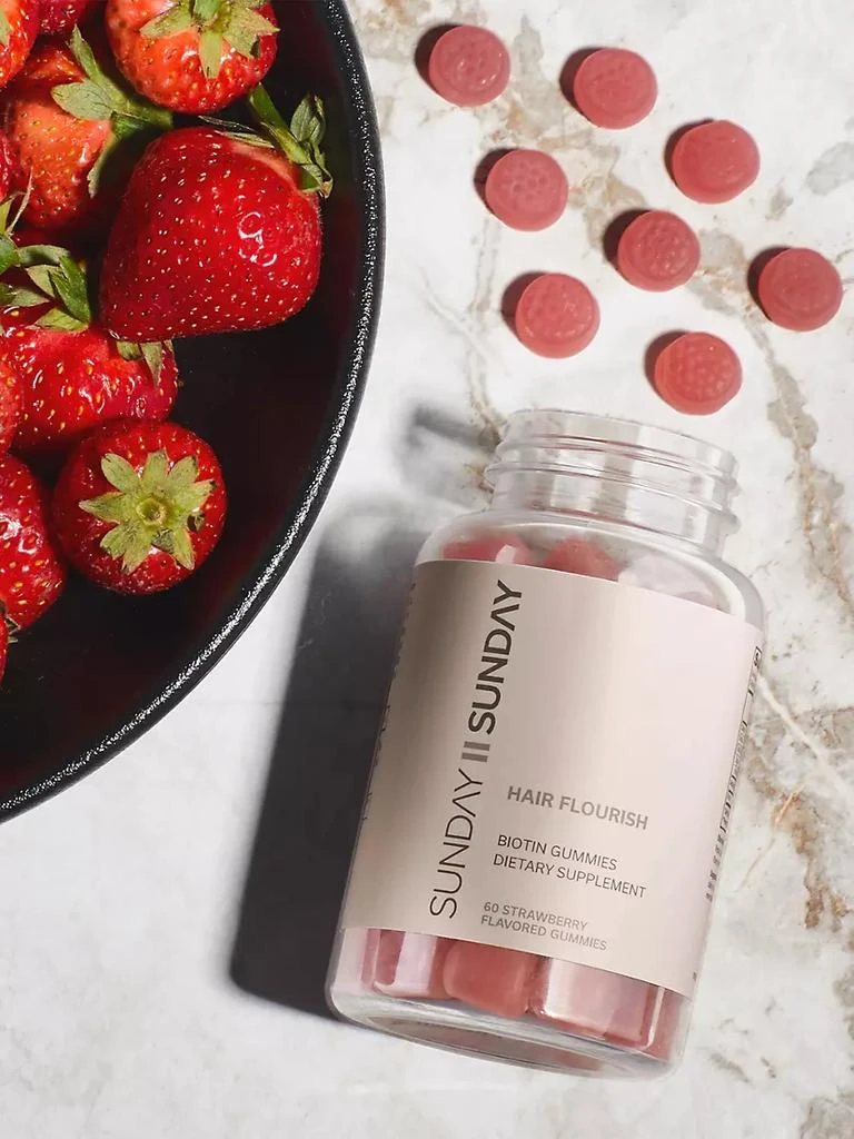 商品Sunday II Sunday|Hair Flourish Vegan Biotin Gummies,价格¥158,第3张图片详细描述