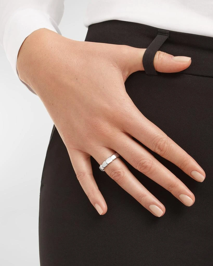 商品BVLGARI|Serpenti Viper Wedding Band Ring in 18k White Gold, EU 52 / US 6,价格¥14970,第4张图片详细描述