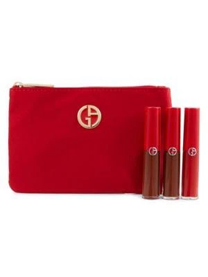 商品Giorgio Armani|Lip Maestro Mini Liquid Lipstick 3-Piece Set,价格¥225,第1张图片