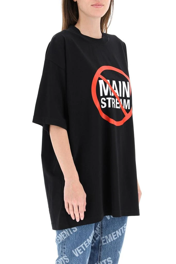 商品Vetements|'NO MAIN STREAM' PRINT T-SHIRT,价格¥1148,第3张图片详细描述