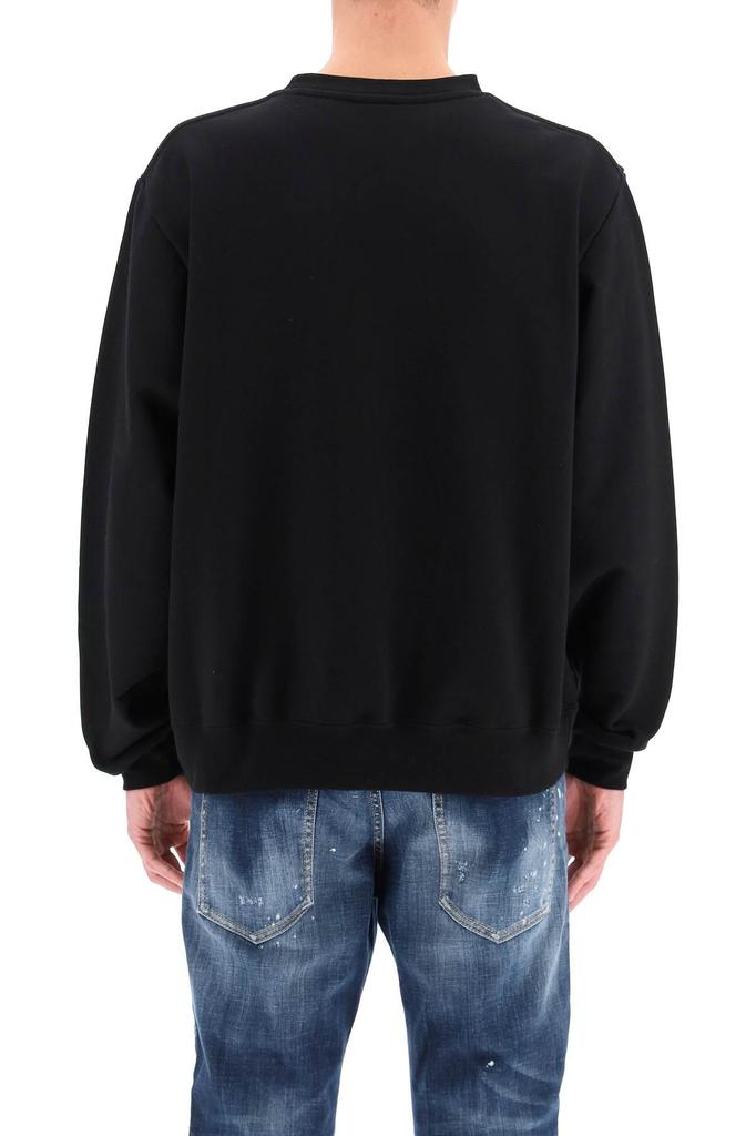 Gcds crew neck sweatshirt with rubberized logo商品第3张图片规格展示