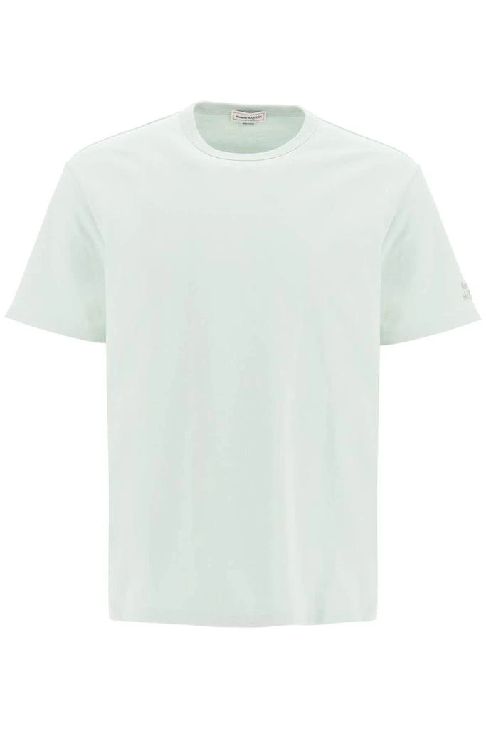 商品Alexander McQueen|T-SHIRT WITH LOGO EMBROIDERY,价格¥1574,第1张图片