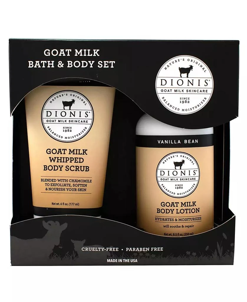 商品Dionis|Vanilla Bean Goat Milk Bath and Body Set, 2 Piece,价格¥216,第1张图片