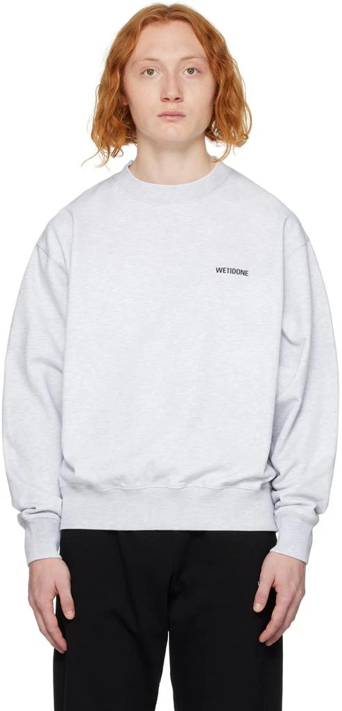 商品We11done|Gray Crewneck Sweatshirt,价格¥1322,第1张图片