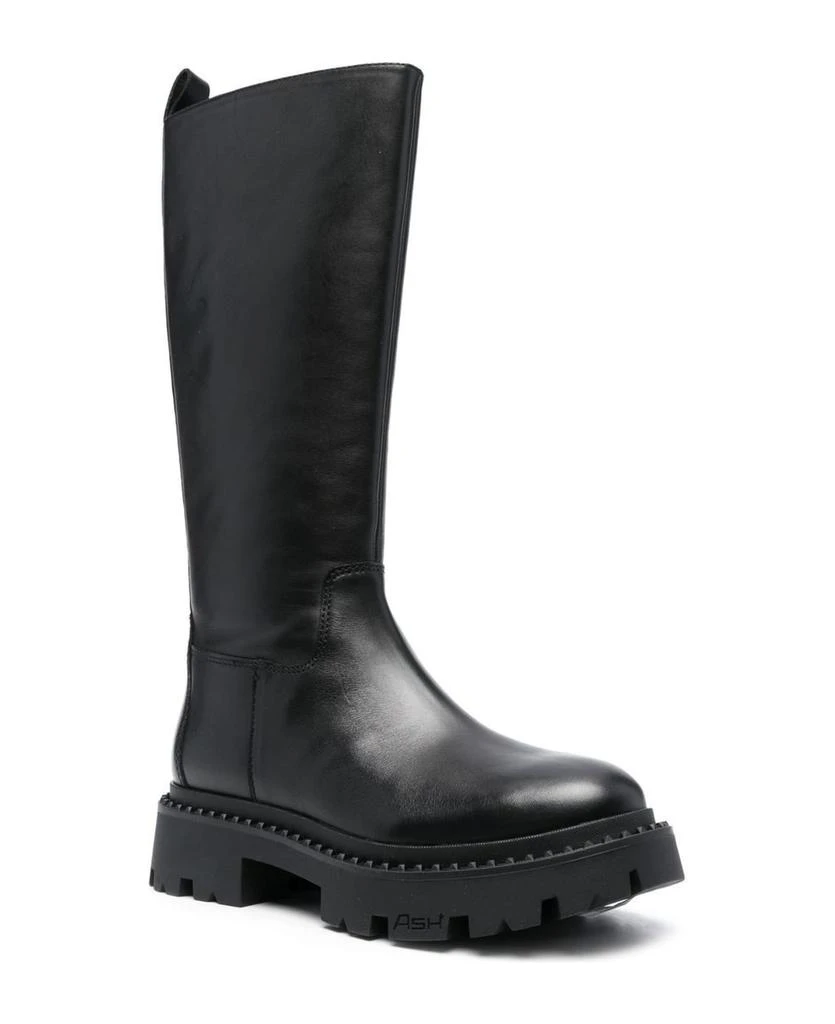 商品Ash|Ash Black Calf Leather Gold Boots,价格¥2337,第2张图片详细描述