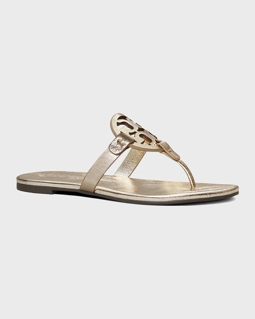 商品Tory Burch|Miller Soft Metallic Thong Sandals,价格¥755,第2张图片详细描述