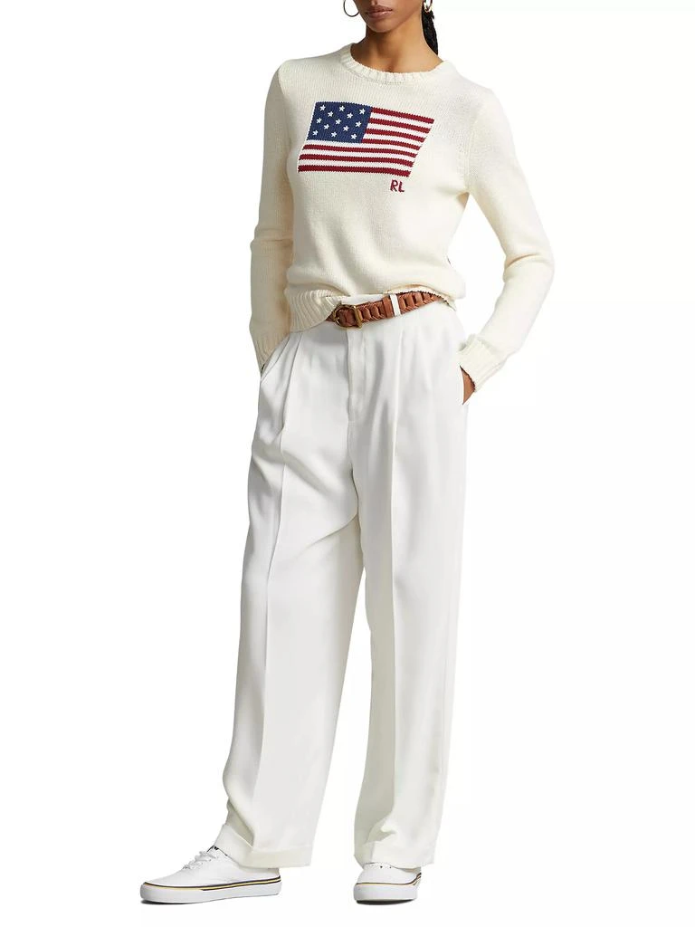 商品Ralph Lauren|Flag Cotton Crewneck Sweater,价格¥2978,第2张图片详细描述
